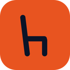 Second Chair logo — a chair that forms the letter h